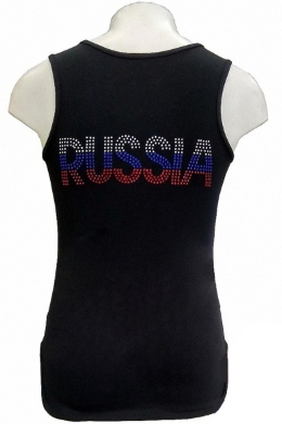 Майка Россия триколор размер 38 (на рост 146-152 см)