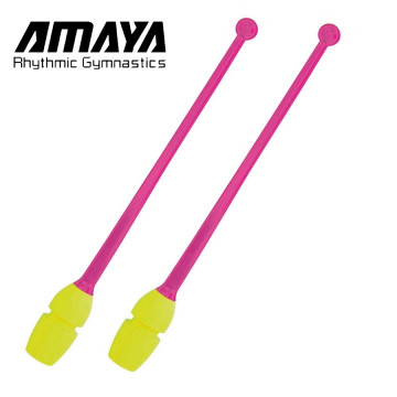 Булавы AMAYA 36 см Лимонный-Фуксия