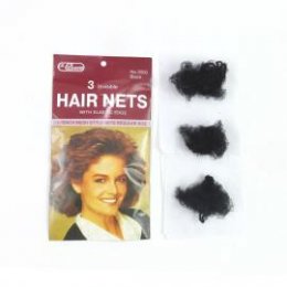 Сеточка Hair Nets для волос чёрный (3 шт)